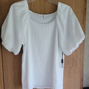 White Eyelet Blouse